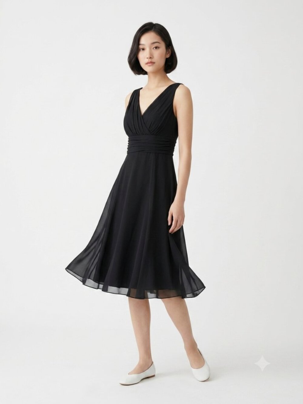 Vintage WTOO by Watters & Watters Dress Black Cocktail Sleeveless Formal 8